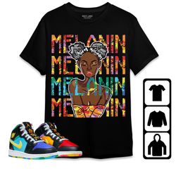 melanin girl unisex tees jordan 1 mid gs six championships sweatshirt