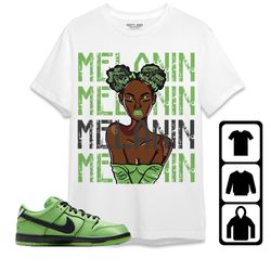 melanin girl unisex tees sb dunk  buttercup sweatshirt
