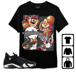 bunny basketball unisex tees jordan 14 black white sweatshirt