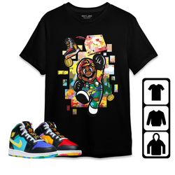 sneaker bros unisex tees jordan 1 mid gs six championships sweatshirt