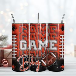 cincinnati bengalsgame day 20oz tumbler design, wrap design design, wrap design