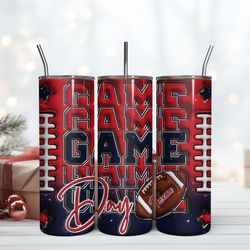 houston texansgame day 20oz tumbler design, wrap design design, wrap design