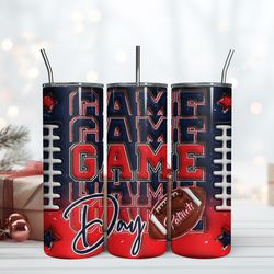 new england patriotsgame day 20oz tumbler design, wrap design design, wrap design