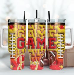 kansas city chiefsgame day 40oz tumbler design, wrap design design, wrap design