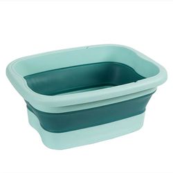 foldable footbath massage bucket soaking bucket folding basin spa foot bath bucket household sauna bathtub pedicure bath