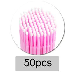 individual lash removing swab beauty tools,50pcs/bag disposable makeup eyelashes brushes micro mascara brush