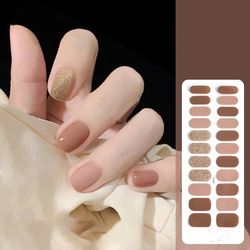 waterproof lasting nail sticker ,nail polish gel ,22finger flash sequin ,nail polish extension ,long lasting sticker