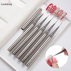 drawing pen diy manicure design accessories,5pcs nail art liner brushes,uv gel colours paints builder,hand painted brush