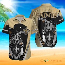 saints hawaiian shirt new orleans saints best custom hawaiian shirts