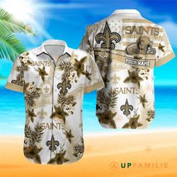 saints hawaiian shirt new orleans saints cool custom hawaiian shirts