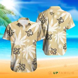 saints hawaiian shirt new orleans saints mens cool hawaiian shirts