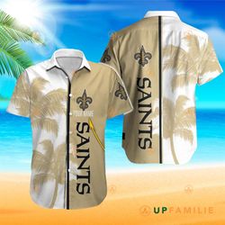 saints hawaiian shirt new orleans saints nfl custom hawaiian shirts