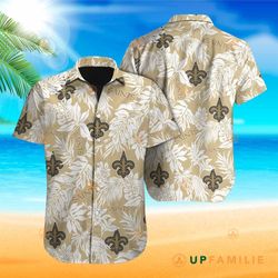 saints hawaiian shirt new orleans saints summer cool hawaiian shirts