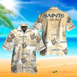 saints hawaiian shirt nfl new orleans saints custom hawaiian shirts