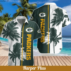 packers hawaiian shirt summer wear buttondown shirts beach