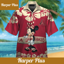 arizona diamondbacks design hawaiian tropical short sleeve elegance shirt