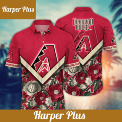 arizona diamondbacks mlb hawaiian shirt custom warm breezes aloha shirt