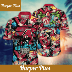 arizona diamondbacks mlb hawaiian shirt dry season aloha shirt