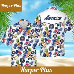 astros theme hawaiian shirt suitable for men and women