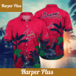 atlanta braves mlb hawaiian shirt hot season aloha shirt