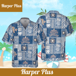houston astros major league baseball hawaiian shirt