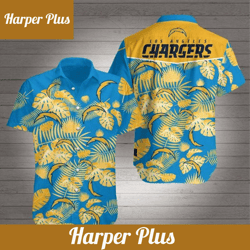 los angeles chargers hawaiian aloha shirt for sale