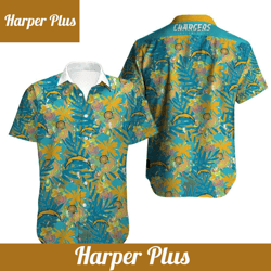 los angeles chargers limited edition hawaiian shirt trendy aloha design