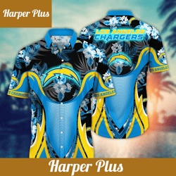 los angeles chargers nfl hawaiian shirt outdoor movies aloha shirt