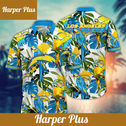 los angeles chargers nfl hawaiian shirt sandcastlestime aloha shirt
