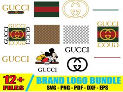 gucci logo bundle svg, gucci logo svg, brand logo svg