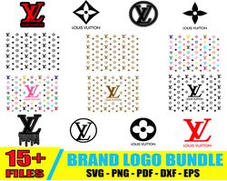 louis vuitton bundle svg, lv logo svg, brand logo svg