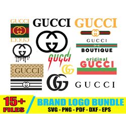 gucci logo bundle svg, logo bundle svg, brand logo svg