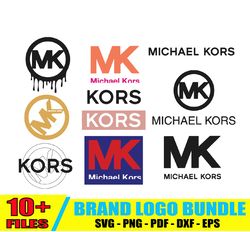 michael kors logo bundle svg, mk logo svg, brand logo svg