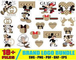 disney gucci svg, gucci logo svg, brand logo svg