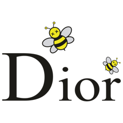 dior kaws bee logo svg, dior bee logo svg, brand tumbler wrap