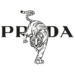 Prada Tiger Logo Svg, Prada Logo Svg, Brand Tumbler Wrap