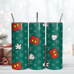 lv mickey hand wrap, mickey 20oz tumbler wrap, brand tumbler wrap