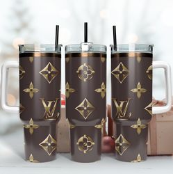 lv holographic tumbler wrap, 40oz skinny tumbler, brand tumbler wrap