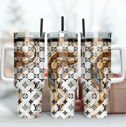 gucci lv tumbler wrap, fashion 40oz tumbler, brand tumbler wrap