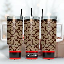 coach 40oz tumbler, coach tumbler, brand tumbler wrap