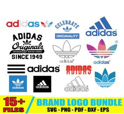 adidas logo bundle svg, logo svg, luxury brand logo svg