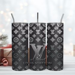 lv logo pattern tumbler wrap, lv tumbler deisgn, brand logo tumbler