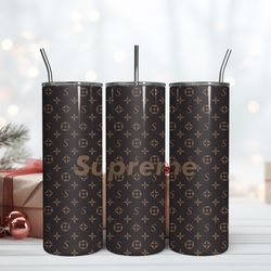 supreme logo 20oz tumbler, supreme logo tumbler, brand logo tumbler