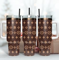 lv logo tumbler wrap, lv 40oz tumbler, brand logo tumbler