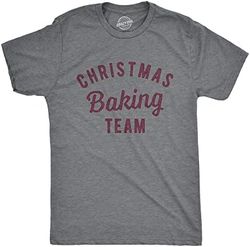 mens christmas baking team tshirt funny xmas party family novelty graphic tee for guys