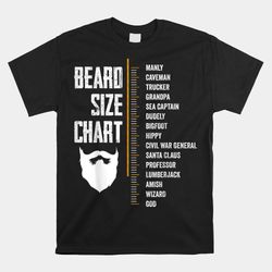 beard measurement chart beard length funny growth chart shirt