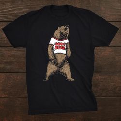 daddy bear roaring grizzly funny protective dad shirt