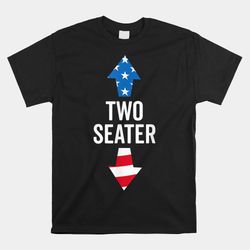 two seater usa 2023 white trash party attire shirt