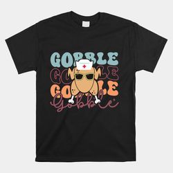 thanksgiving emergency room er nurse gobble medical squad shirt