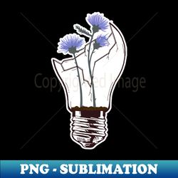 thistle broken lightbulb - vintage sublimation png download - enhance your apparel with stunning detail